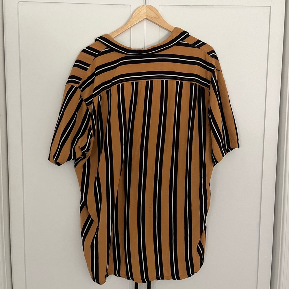 Yellow/Black Striped Button Down - image 3